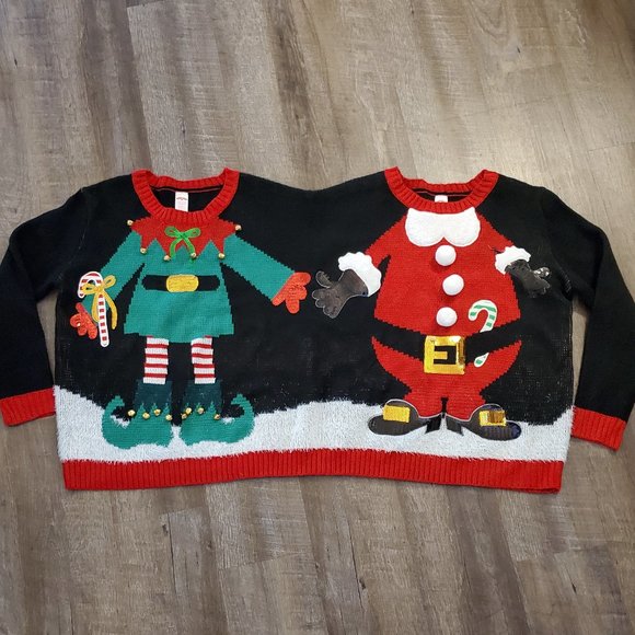 Sweaters - Two Headed Christmas Sweater
